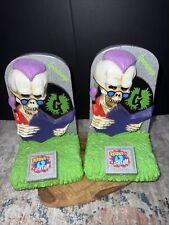 Rare Goosebumps Set of 2 Bookends Curly The Skeleton Reading Is A Scream 1996 picture