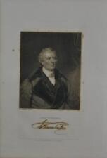 Antique Revolutionary War Painter John Trumbull 1834 Engraving Art Original picture