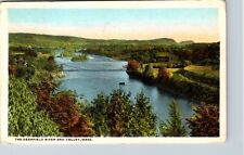 Post Card The Deerfield River and Valley Greenfield Mass Posted 1920 picture