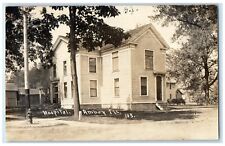 c1910's Hospital Building Dirt Road Amboy Illinois IL RPPC Photo Posted Postcard picture