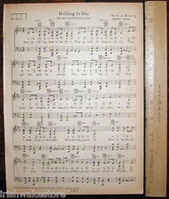 MOUNT HOLYOKE COLLEGE Original Vintage Song c 1929 