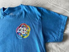 2022 Walt Disney World Parks Epcot 40th Anniversary Figment Blue Adult Shirt S picture