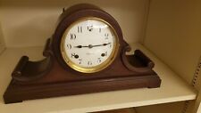 Antique Sessions Wooden Mantle Clock Scroll Ends. Beautiful condition. picture