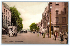 Londong England Postcard Knightsbridge Road View c1910 Antique Unposted picture