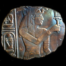 Isis or Egyptian Queen sculpture Wall Relief plaque Dark Bronze Finish picture