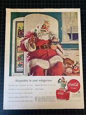 Vintage 1947 Coca-Cola Christmas Santa Print Ad picture