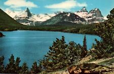 Montana 1960 Postcard St. Mary Lake Glacier National Park Fusillade Mt Panoramic picture