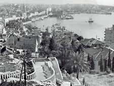 1954 Vintage Photo aerial of coastal city Split Yugoslavia on the Adriatic Sea  picture