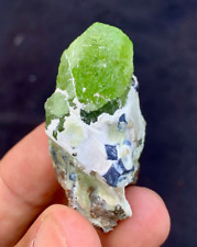 Etched Natural Green Peridot With Magnetite Crystals from Pakistan picture
