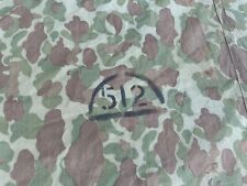 2 WWII USMC Camouflage Camo Shelter Half  Halves  (1  UNIS marked) Pup Tent picture