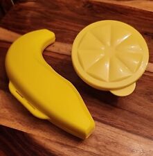 Tupperware Forget-Me-Not Fruit Storage Container, Banana & Citrus, Yellow picture