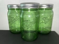 3 Ball Perfection Green Mason Jar 1913 -1915  100 Years American Heritage Quart picture
