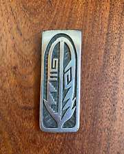 Vintage Native American Sterling Money Clip-Corn Symbol picture
