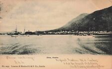 Postcard Bird's Eye View Sitka Alaska AK Ships Ocean 1905 UDB picture