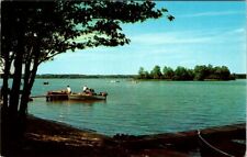 1959, East Twin Lake, LEWISTON, Michigan Chrome Postcard picture