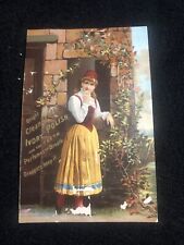 Victorian Trade Card Ivory Polish Stamped Cleveland, Ohio picture