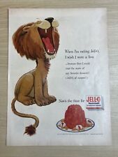 Jell-O Jello Gelatin Dessert Lion Cartoon 1954 Vintage Print Ad Life Magazine picture