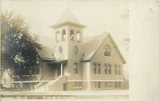 Postcard RPPC 1907 Iowa Scranton 1st M.E. Church #8 Olson Photograph IA24-1814 picture