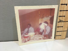 Vintage Photo 60's African American Family Eating   e picture