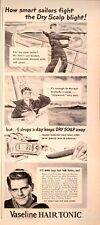 1944 Vaseline Hair Tonic Dry Scalp Dig Deep Down For War Bonds Vintage Print Ad picture