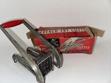 Vintage Ekco Miracle French Fry Cutter Stainless Steel w/ Box Made in USA picture
