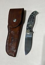 Vintage Browning model 322438 knife with unique handmade sheath picture