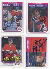 1982 OPC #188 Pierre Mondou Montreal Canadiens Signed Autographed Card   picture