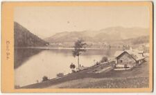 1860s/70s CDV by Austrian photographer Nikolaus Kuss, Erlaufsee, lakeside view picture