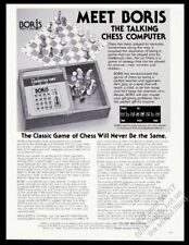1978 Boris talking chess computer game photo vintage print ad picture