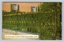 New Orleans LA-Louisiana, The Corn Fence, 915 Royal Street Vintage Postcard picture