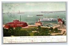 Postcard New York City New York Aquarium and Battery Park 1905 picture