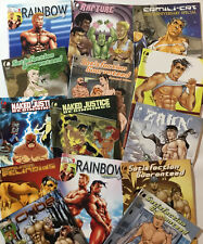 LOT of 14 vintage GAY COMIC BOOKS ~ SATISFACTION GUARANTEED-RAPTURE-RAINBOW picture