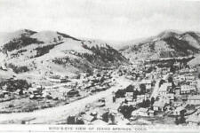 Bird's Eye View Of Idaho Springs,CO Clear Creek County Colorado Linen Postcard picture