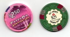 Sahara $2.50 & $25.00 Casino Chips Las Vegas NV TCR# N1130 N2094 Del Webb's picture