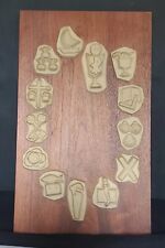 LAST SUPPER SYMBOLIC WOOD PANEL WALL HANGING, DAYSTAR DESIGNS (223), VINTAGE picture