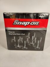 Snap-On Tools Special Edition Set 4 Deep Etched Glass 21 Oz Steins SSX22P162 picture