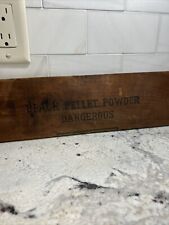 Antique Du Pont Black Pellet  Powder Wood Crate Box Piece picture
