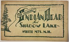 Vintage Indian Head and Shadow Lake White Mountains NH Souvenir Book picture