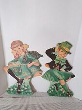 Vintage 1960's St Patrick's Day Cutouts Leprechaun Irish picture