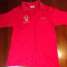 Vtg Shriners Mason ACCA Provost Guard Shirt Red Size L Fraternal Order Richard picture