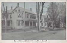 Postcard Corner Main and Center Streets Bloomsbury NJ  picture