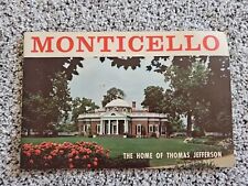 Vintage Monticello The Home of Thomas Jefferson Guide Tourist Pamphlet Book OOP picture
