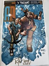A & A: Archer And Armstrong #1H  RARE GOLD Valiant 2016 Lafuente Variant Signed picture