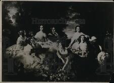 1930 Press Photo Famous Painting of Empress Eugenie of France Auctioned off picture