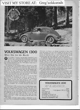 Original 1966 Volkswagen Beetle 2 page Road Test:  pricing, specifications, more picture