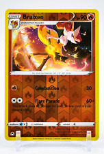 Braixen 026/195 Reverse Holo Silver Tempest Pokemon Cards TCG Pack Fresh Mint picture