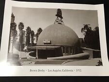 The Brown Derby Wilshire Blvd. LA Vintage 1930's Poster Print Photo History picture