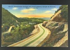 VTG Postcard Pennsylvania Turnpike And Lincoln Highway They Tye Narrows Everett picture