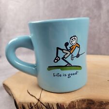 Life Is Good Diner Style Mug Golf Blue Cup Dad Father’s Day Golfing Good Home picture