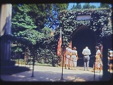 VTG 1949 Kodachrome Slide Red Border  Family Standing In Front Washingtons Tomb picture